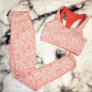 Gymshark Pink Petal Workout Set